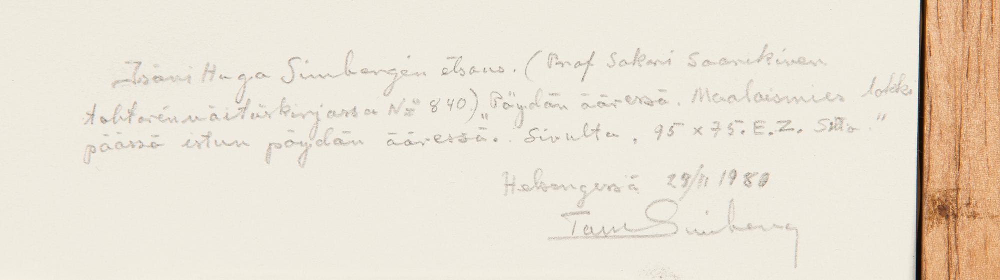 Hugo Simberg, Vid bordet.