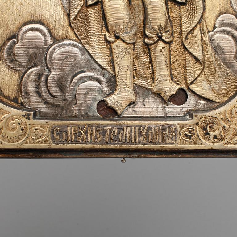 IKON, med silverrizza, Moskva, Ryssland, 1887.