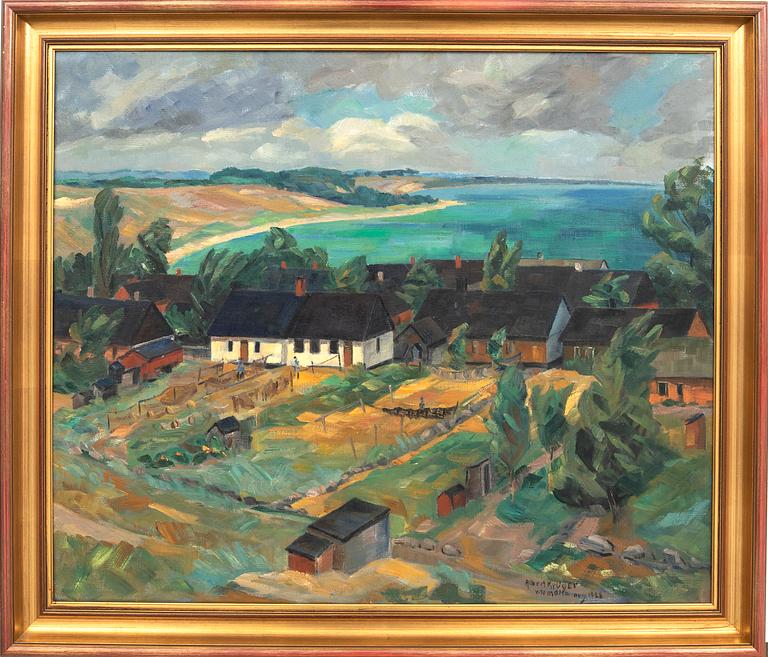 Albert Krüger, oil on canvas, signed and dated 1928.