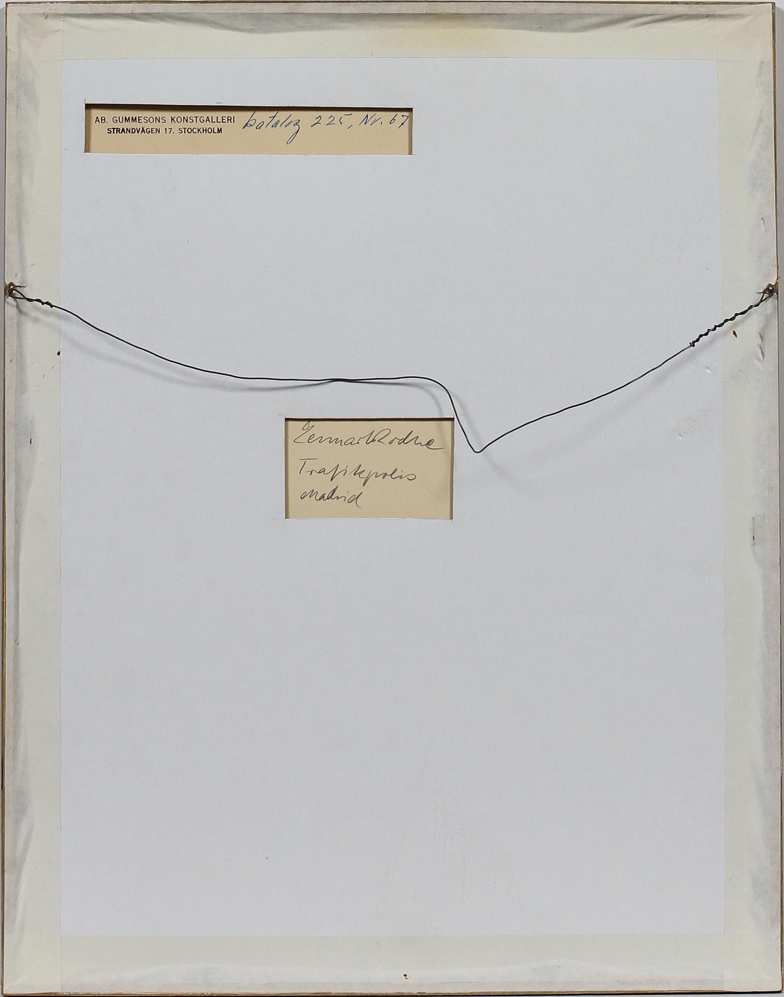 LENNART RODHE, tusch, sign, dat 3/6 -58.