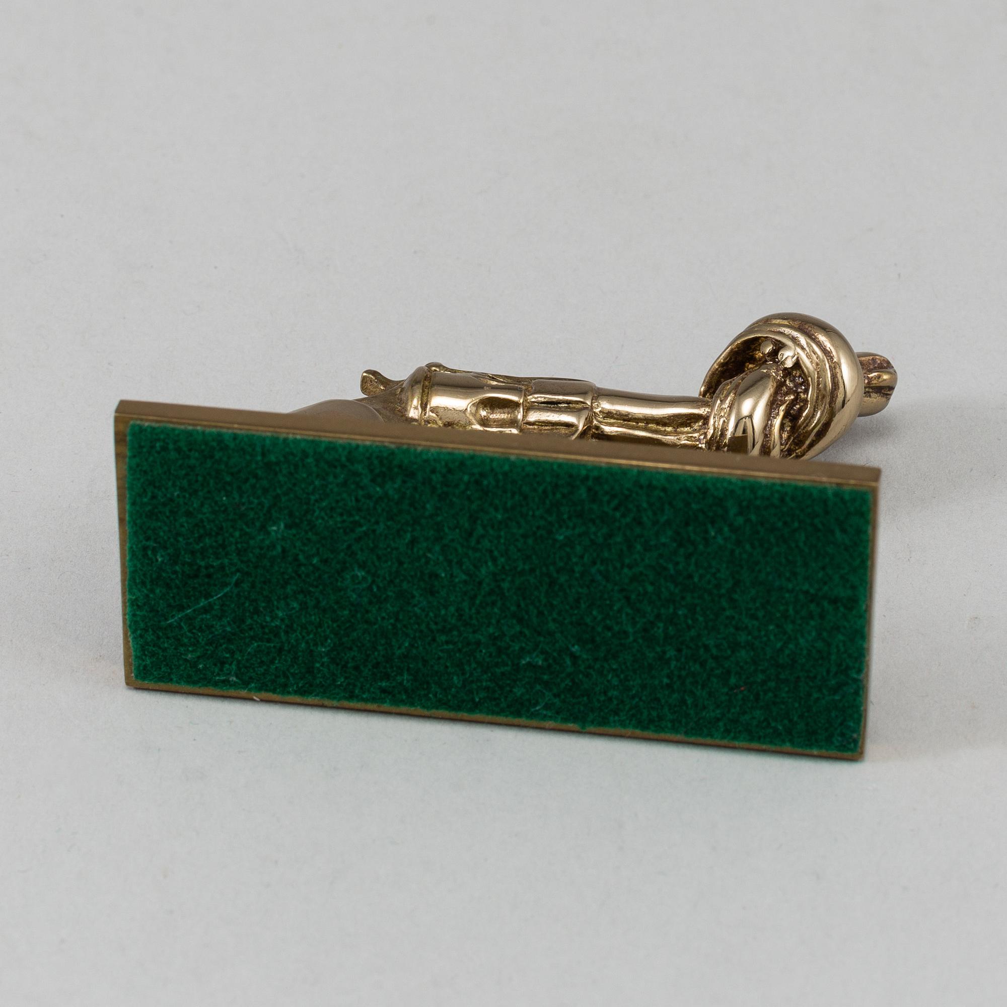 CARL FREDRIK REUTERSWÄRD, a brass 'Non Violence' sculpture from Skultuna.