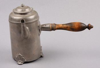 KAFFEKANNA, tenn, otydl stämplar Sverige, 1800-tal.