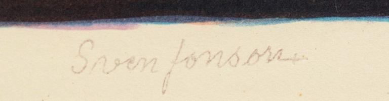 SVEN JONSON, a signed and numbered lithograph.