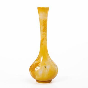 Emile Gallé, an Art Nouveau cameo glass vase, Nancy, France.