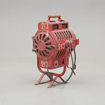 STRÅLKASTARE/TEATERLAMPA, plåt, Metronome, 1900-talets mitt.