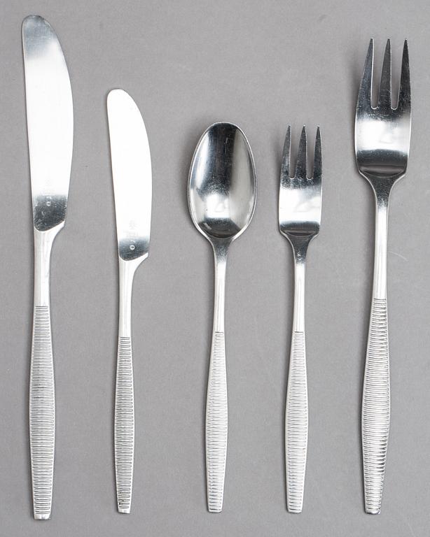 JENS QUISTGAARD, 25 delar, bestick "Variation VI", rostfritt stål, Dansk design Tyskland, 1900-talets andra hälft.