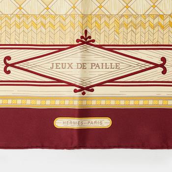Hermès, scarf, "Jeux de Paille".