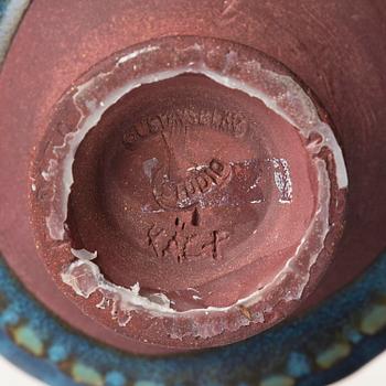 Wilhelm Kåge, a Farsta stoneware vase, Gustavsberg Studio 1950s.