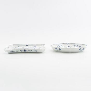 Servis 31 dlr "Musselmalet rifflet" Royal Copenhagen Danmark 1900-talets senare del porslin.