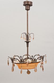 TAKLAMPA, Art deco, 1900-talets första hälft, höjd 74 cm.