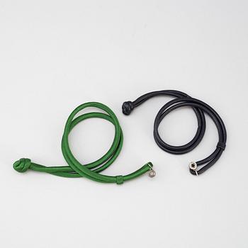 2 bracelets, "Sweet drops" Ole Lynggaard, design Charlotte Lynggaard,Copenhagen.