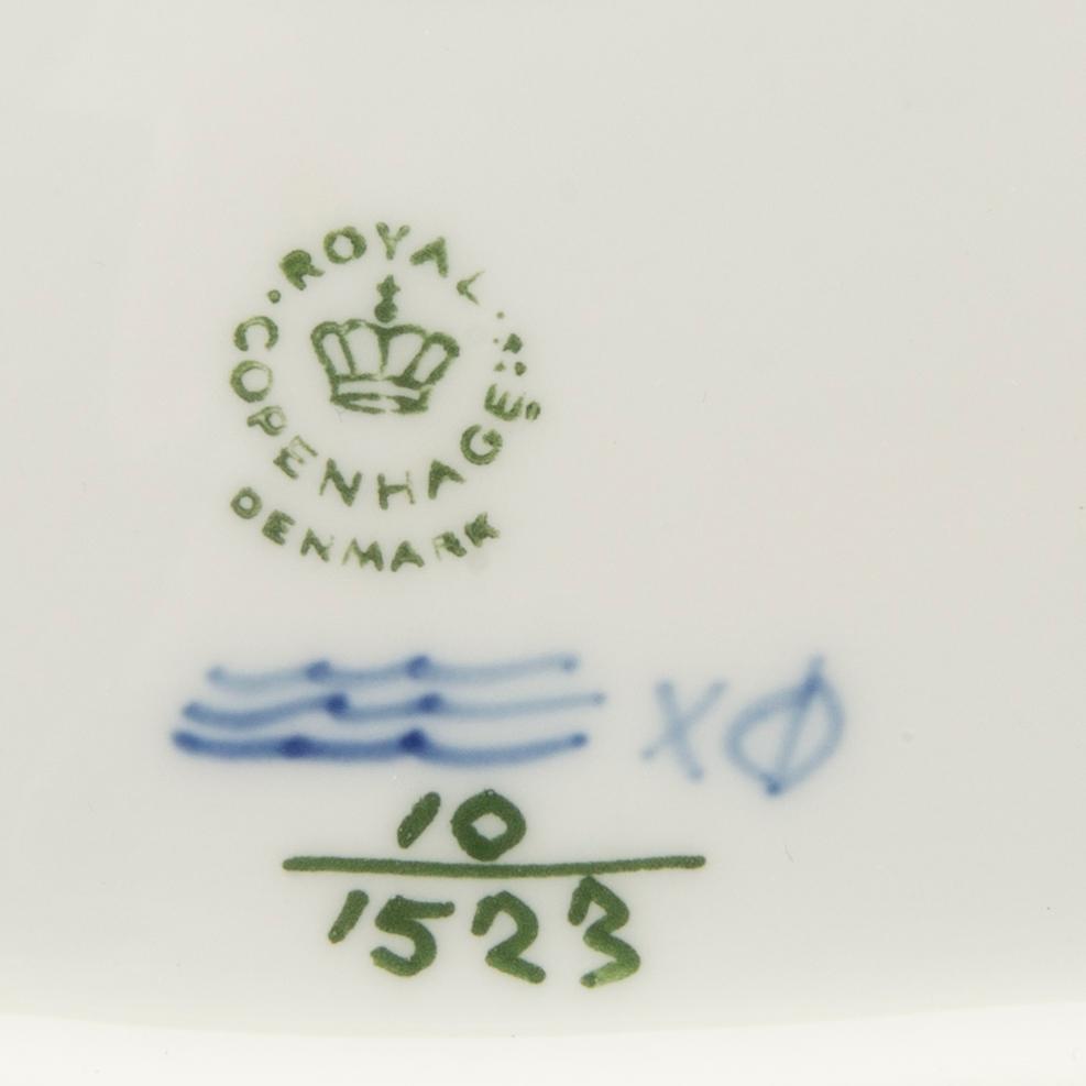 A bowl and plate Royal Copenhagen Denmark later part of the 20th century.