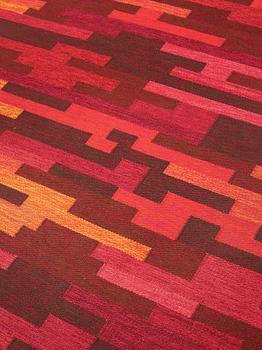 CARPET. Flatweave. 240 x 170 cm. Signed GB.J.