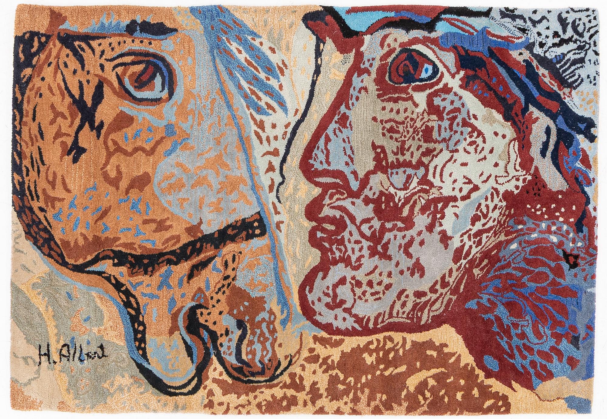 Henrik Allert, a rug/wall hanging, tufted, c. 135 x 195 cm.