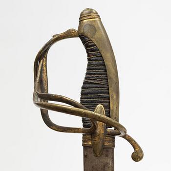 A 19th century sword, with scabbard.