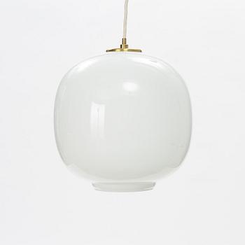 Vilhelm Lauritzen, a 'Radio Pendel' glass ceiling light, Louis Poulsen, Denmark, second half of the 20th Century.