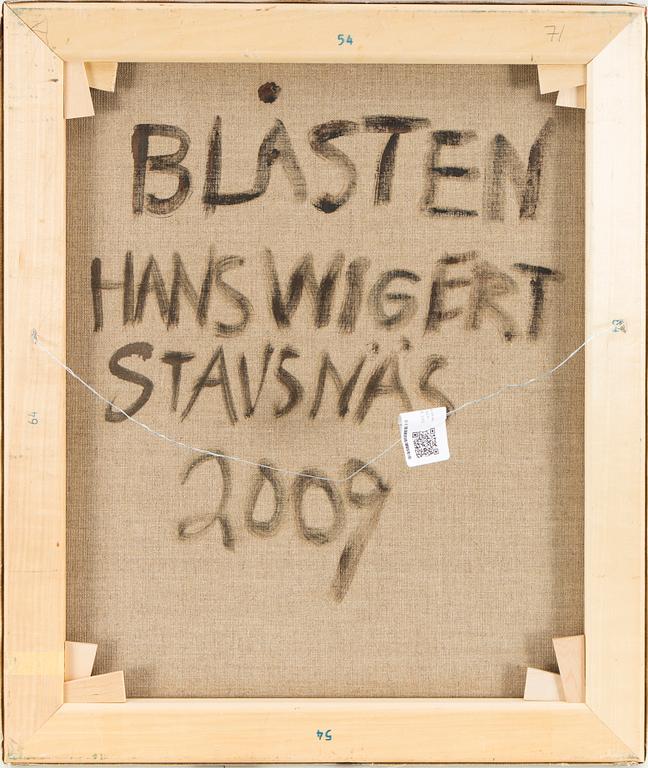 HANS WIGERT, oil on canvas, on verso signed and dated Stavsnäs 2009.