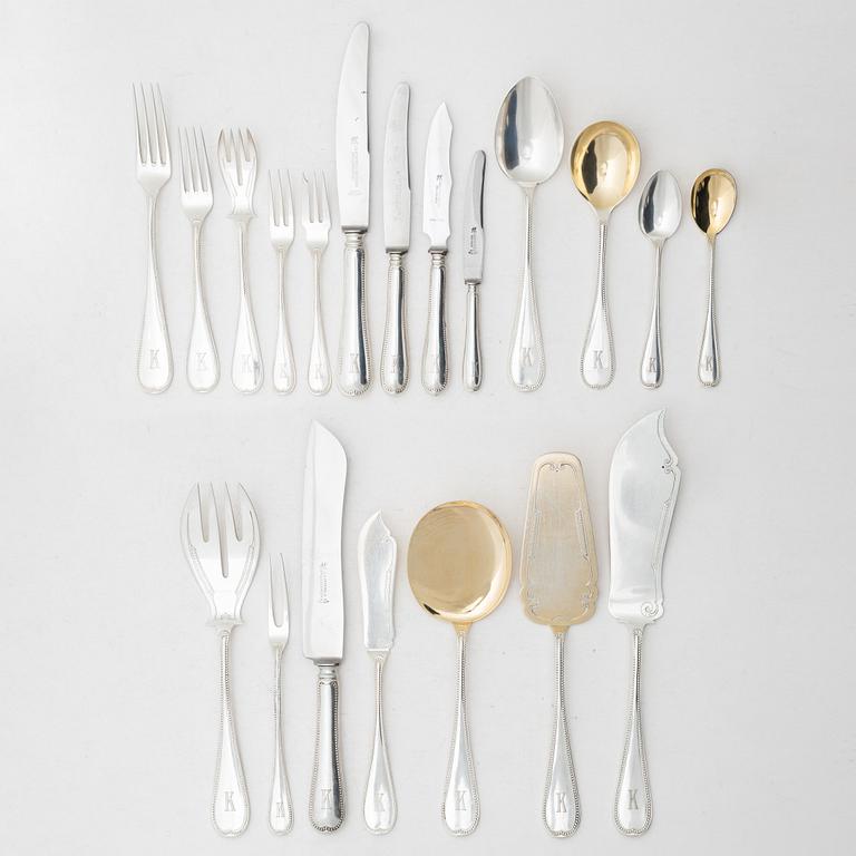 Bestickuppsättning, 80 delar, silver, Tyskland, 1900-tal.