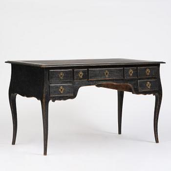 A Swedish rococo desk by L. Bolin (master in Stockholm 1759-1801).