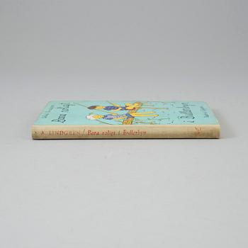 Two books by Astrid Lindgren with dedications from the author.