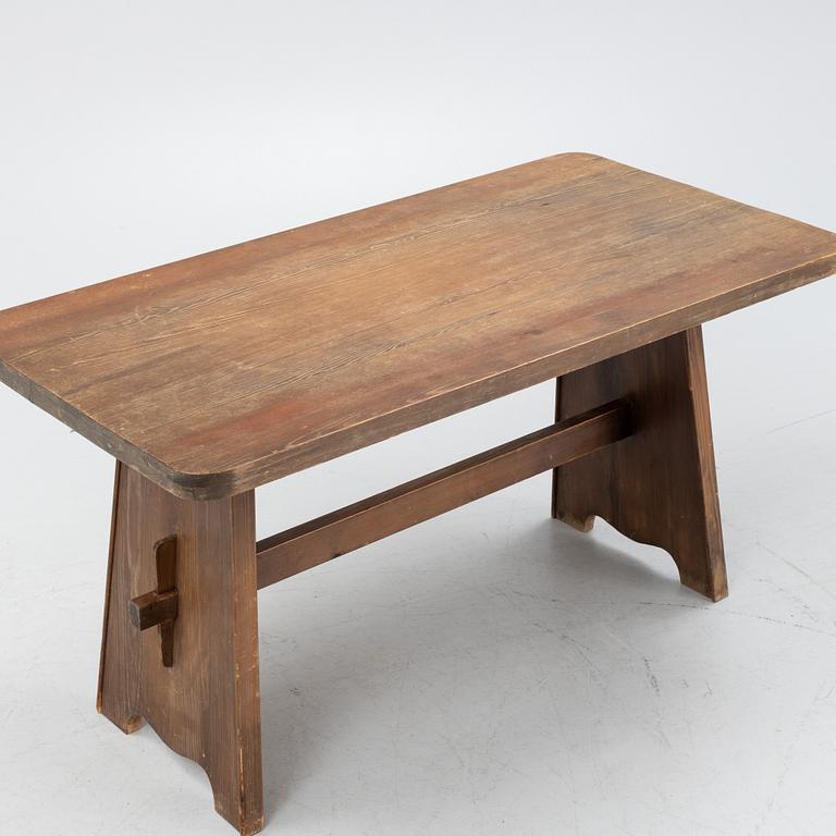 Göran Malmvall, a mid 20th century pine dining table.