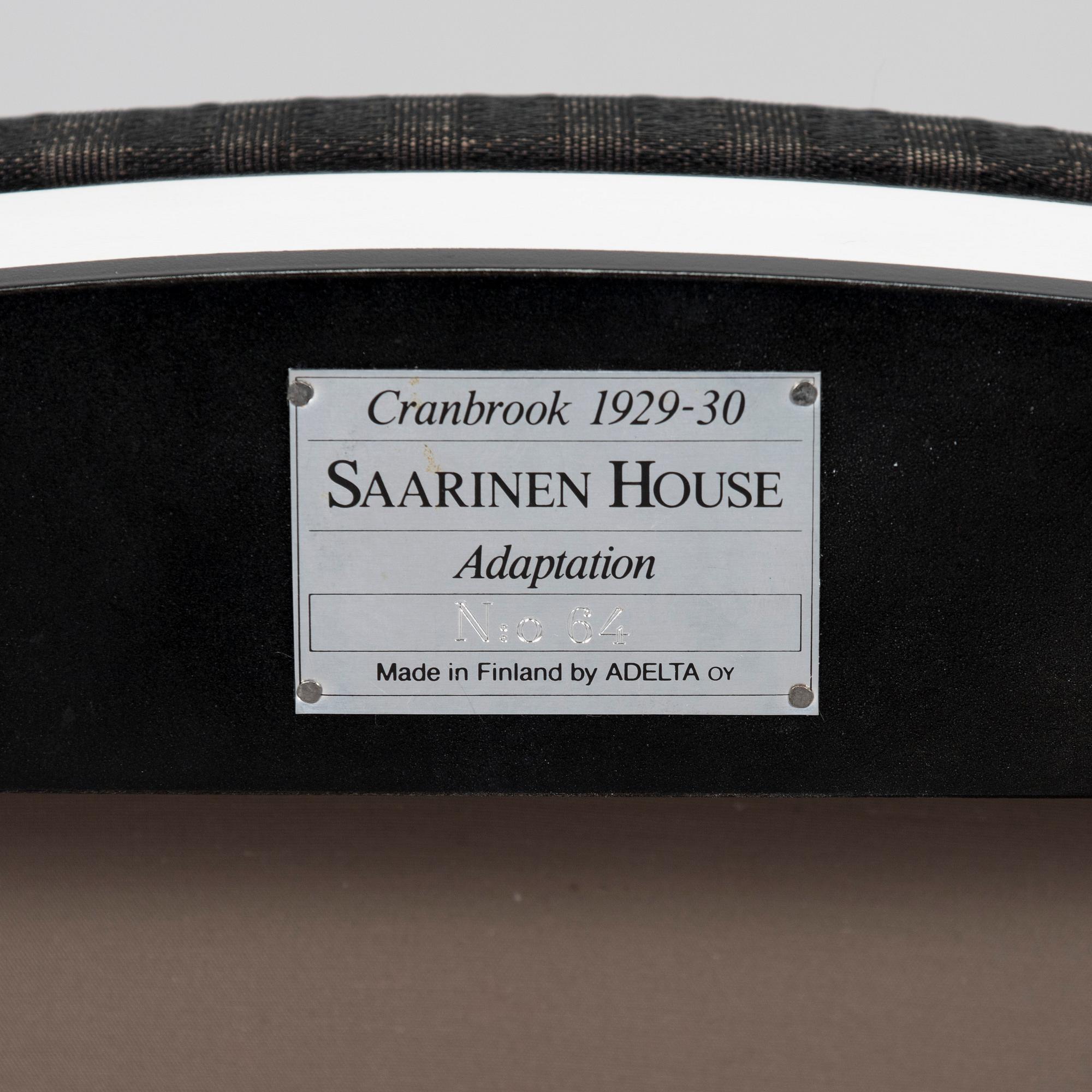 Eliel Saarinen, two 'Saarinen House Cranbrook' chairs, Adelta.