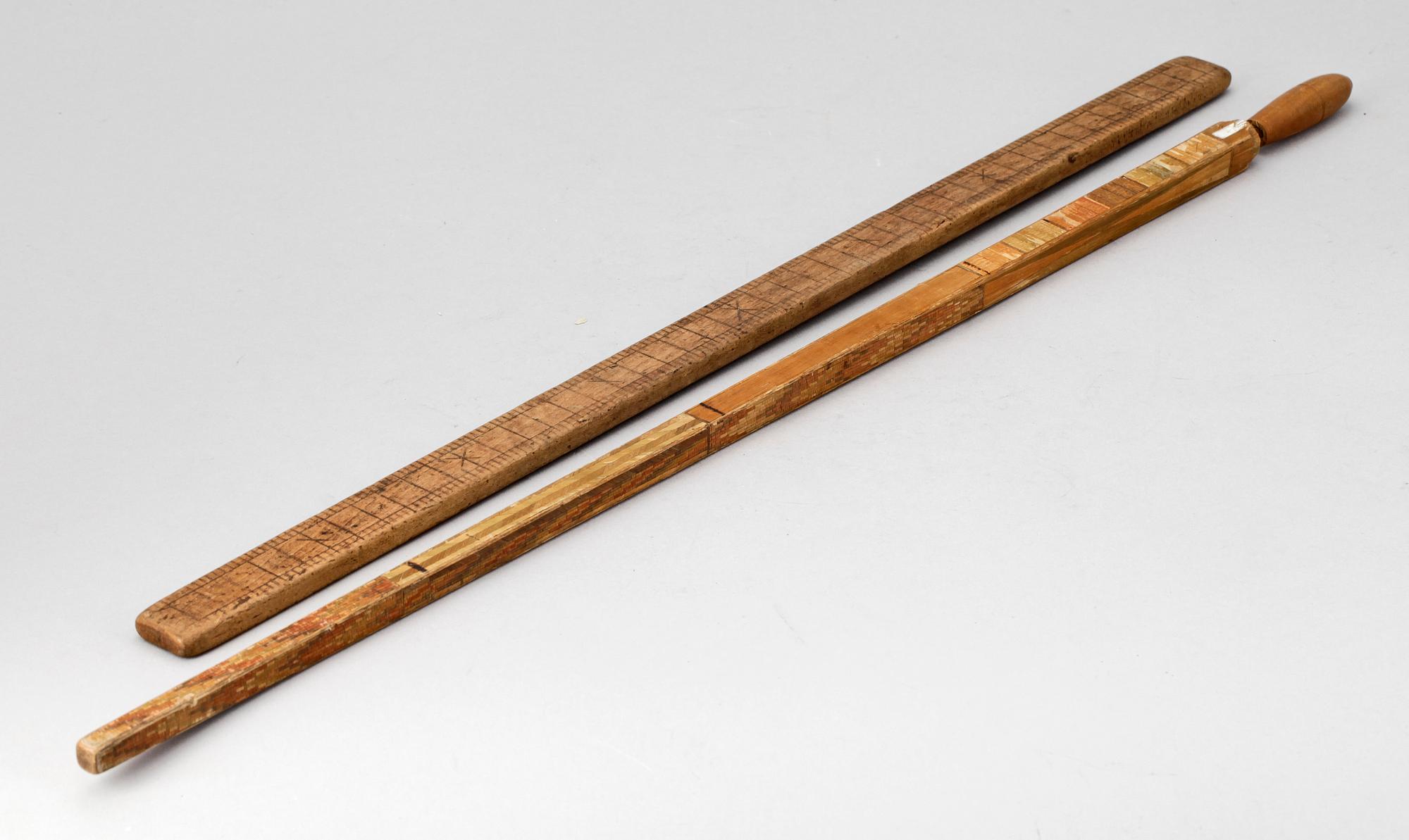 PARTI MÄTINSTRUMENT, 4 delar, 1800-1900-tal.