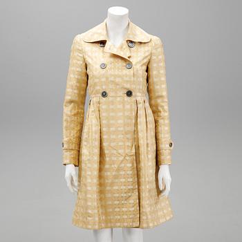 Burberry, a silk coat, italian size 40.