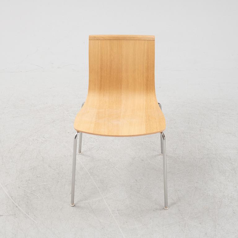 An oak  'Serif chair' by Chris Martin for Massproductions.