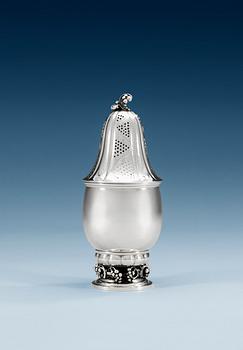 1097. A Georg Jensen sterling sugar caster, Copenhagen 1933-44, design nr 296.