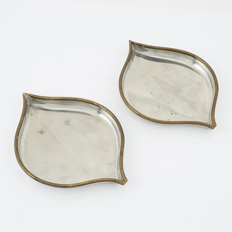 Björn Trägårdh, fat, ett par, tenn, Firma Svenskt Tenn, 2006.