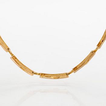 Björn Weckström, kaulakoru, "Tunturi", 14K kultaa. Lapponia 1976.
