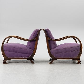 Fåtöljer, ett par, 1900-talets första hälft.