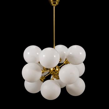 A Sputnik-model ceiling light from the latter half of the 20th century.