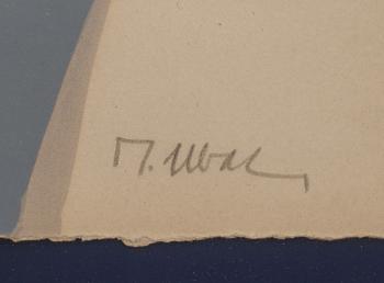 RAOUL UBAC, färglitografi, signerad och numrerad 33/300.