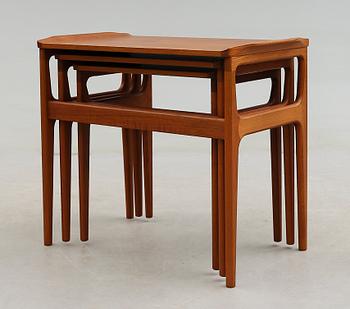 SATSBORD, 3 delar, Heltborg Möbler, Danmark, 1960-tal.