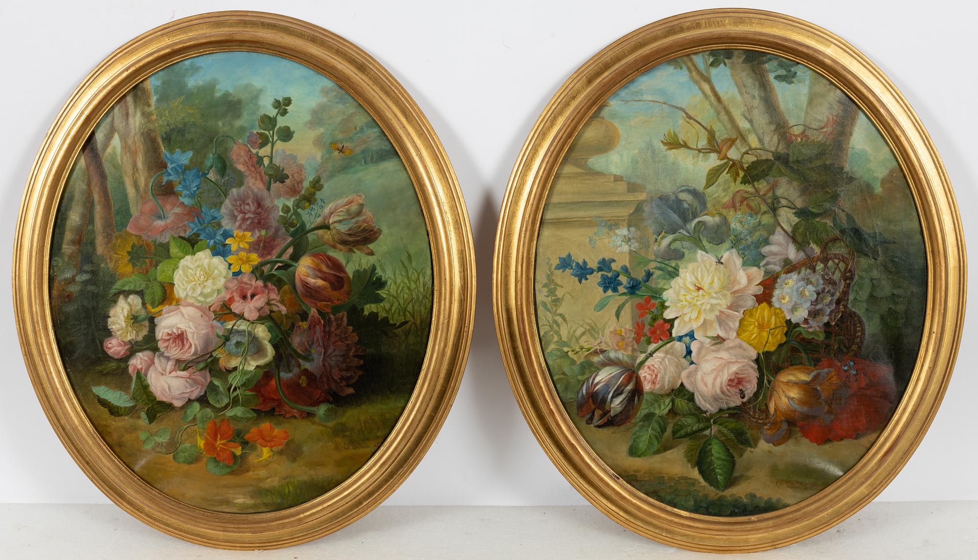 Eusebio Lodone, Stilleben, a pair.