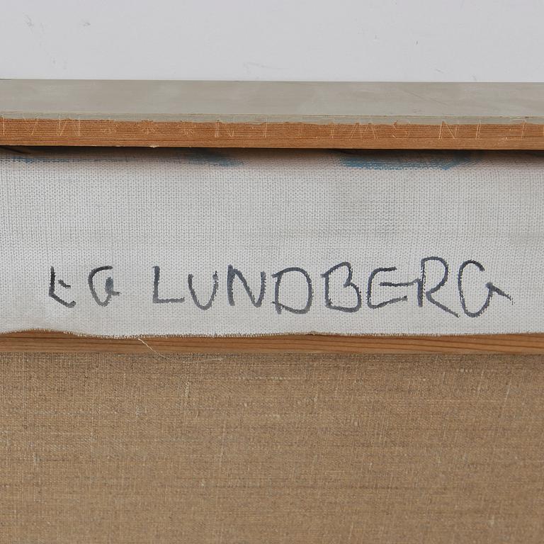 LG LUNDBERG, olja och blandteknik på duk. Signerad och daterad 1970 a tergo.