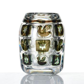 Edvin Öhrström, an 'ariel' glass vase, Orrefors, Sweden 1937, no 36.