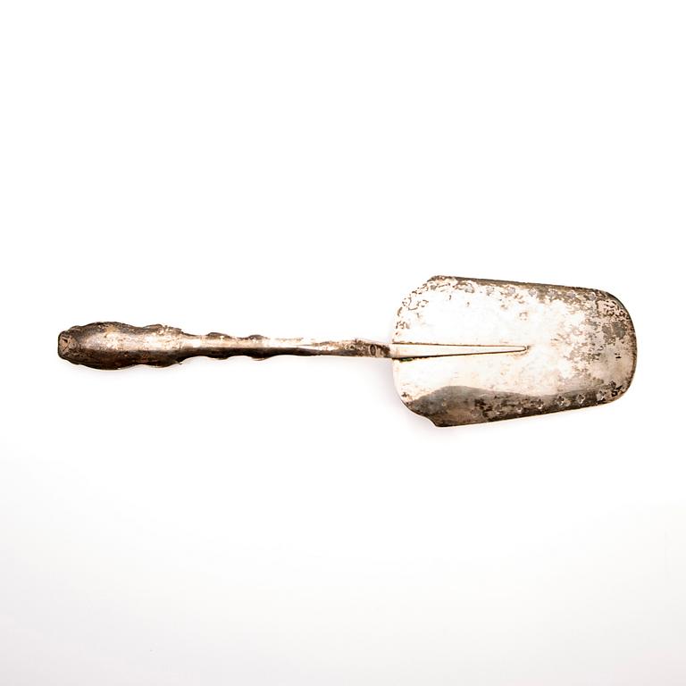 Fish slice, silver, Gabriel Dahlberg, Lund, 1879.