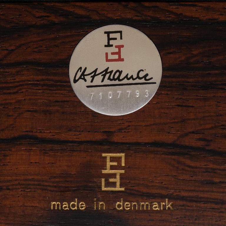 Finn Juhl, three 'Diplomat' armchairs, France & Son, Denmark, 1960's.