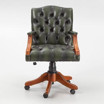 Desk chair, English style, second half of the 20th Century.