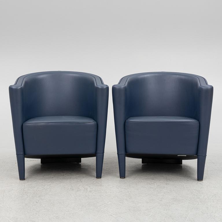 Antonio Citterio, a pair of "Rich" armchairs, Moroso, Italy.
