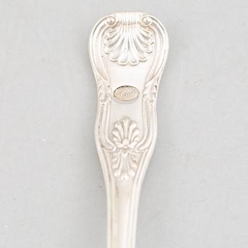 A Set of Twelve Swedish Silver "Kings Pattern" Dinner Spoons.