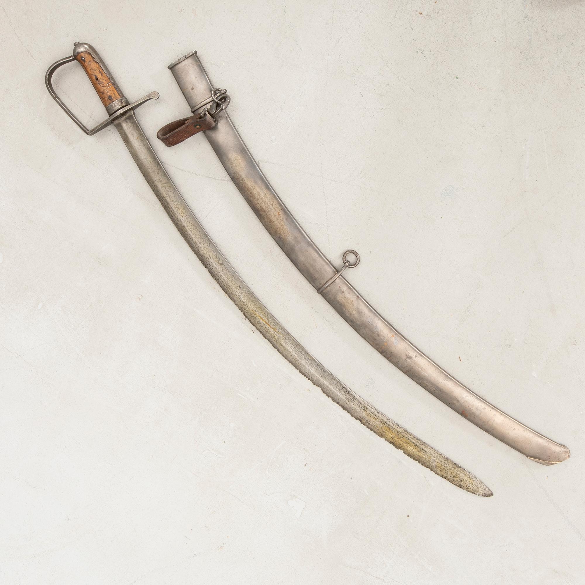 Sabel, svensk, m/1807 för kavelleriet, med balja.