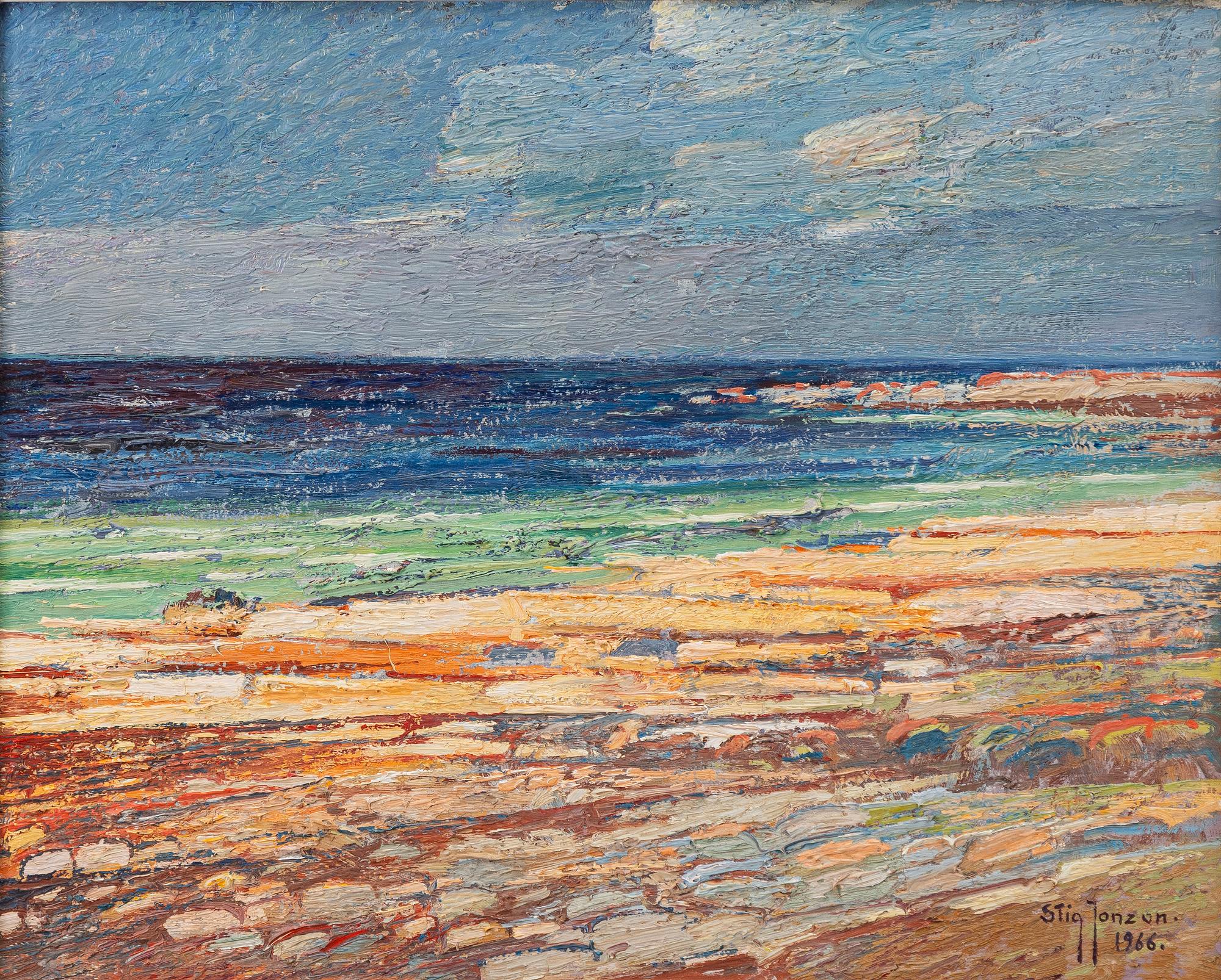 Stig Jonzon, "Stenpallar, Byxelkrok, Öland ".