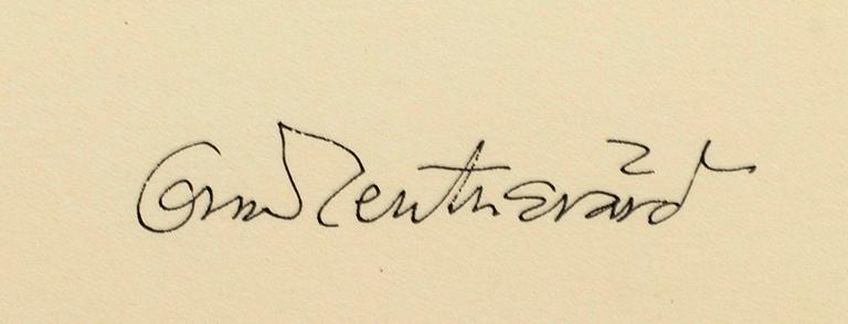 OSCAR REUTERSVÄRD, color lithograph, signed, 111/200.