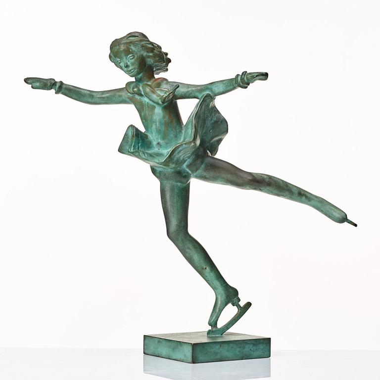 Carl Milles, "Skridskoprinsessan" (=The skater princess).