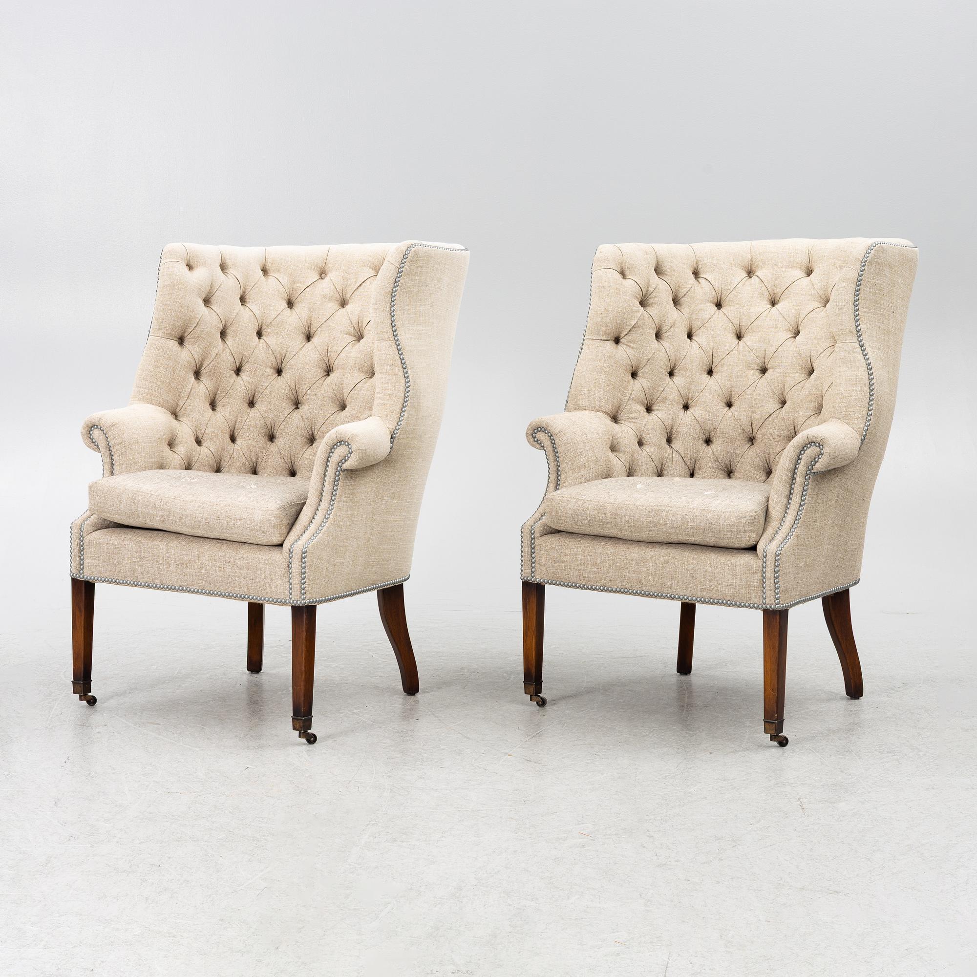 Armchairs, a pair, "Churchtown", Artwood.