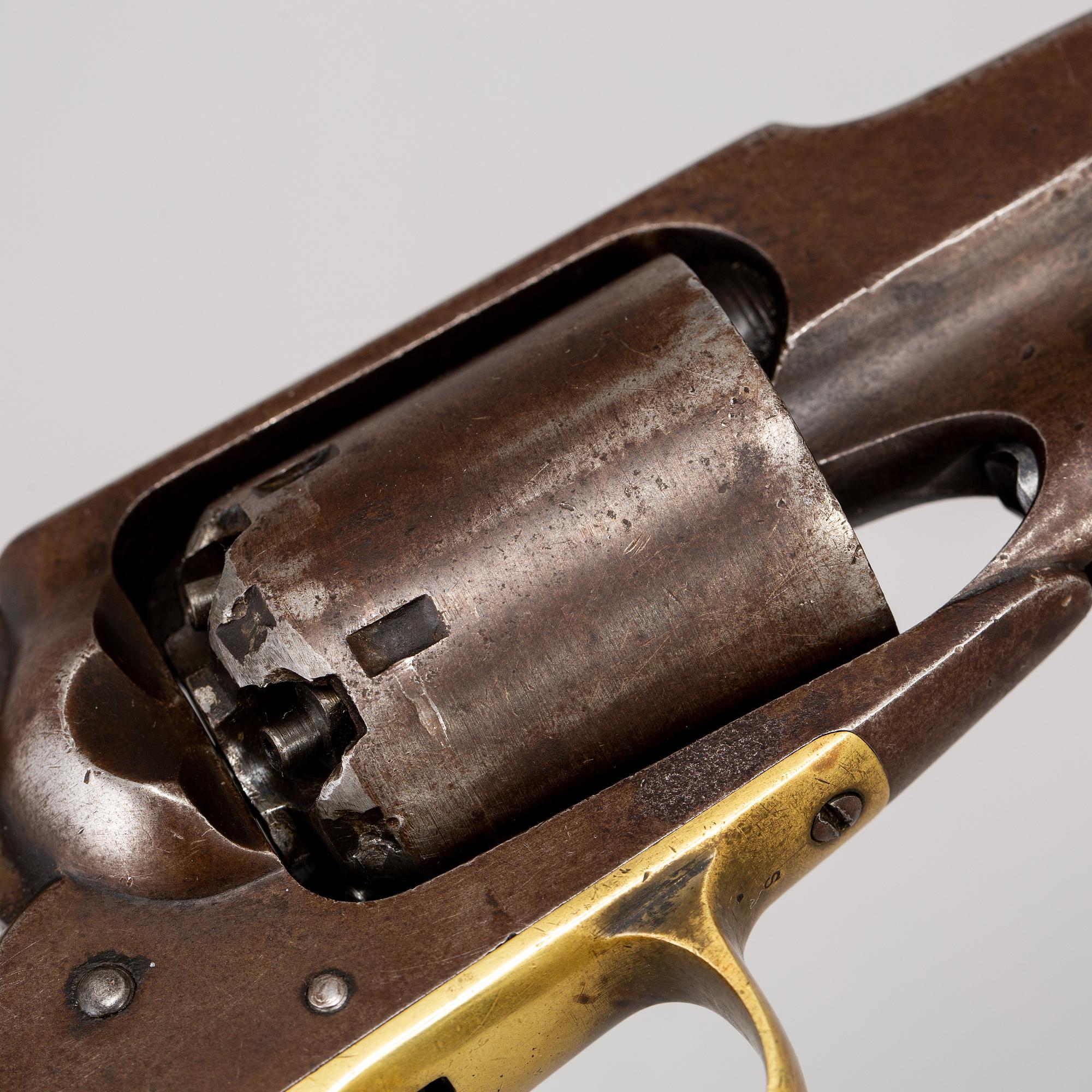 A Remington New Model Army percussion revolver with serial no 32195.